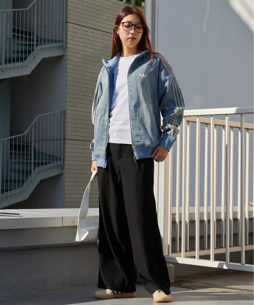 adidas（アディダス） デニムジャケット gジャン ファイヤーバード