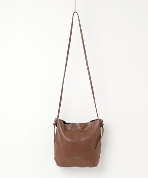 COACH(コーチ) ワンポイントショルダーバッグ - ブラウン レディース COACH(コーチ) ワンポイントショルダーバッグ - ブラウン レディース