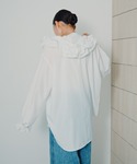 ブラウス シャツ フーディシャツ長袖チュニック...の詳細画像2