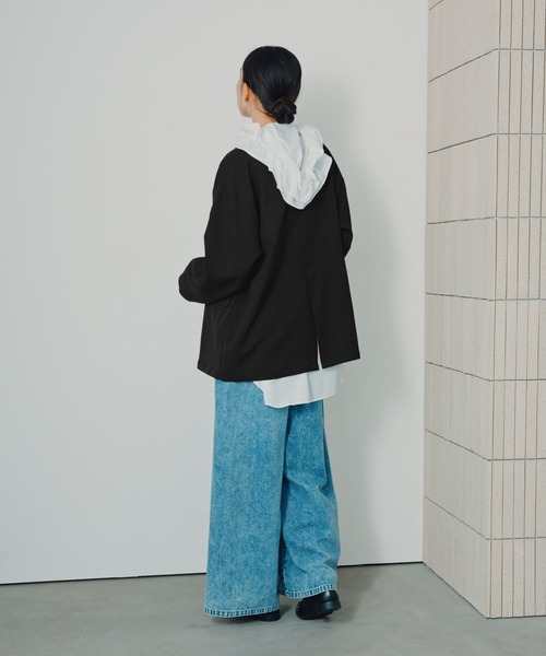 LEPSIM（レプシィム） ブラウス シャツ フーディシャツ長袖チュニック