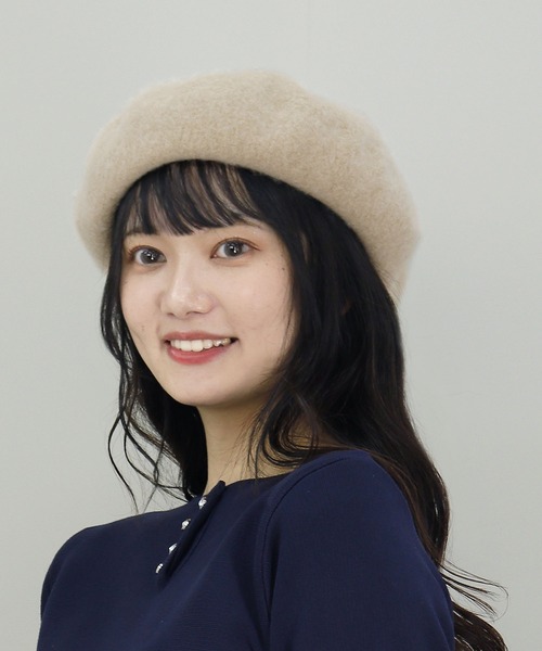 QUEENHEAD（クイーンヘッド） 帽子 ベレー帽 ゆったりリブベレー帽