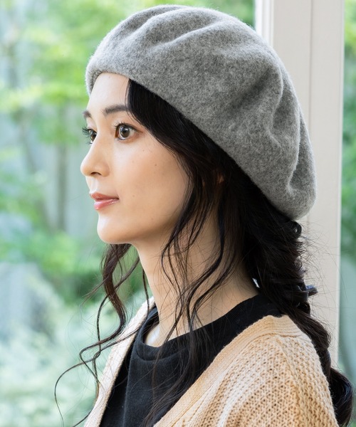 QUEENHEAD（クイーンヘッド） 帽子 ベレー帽 ゆったりリブベレー帽