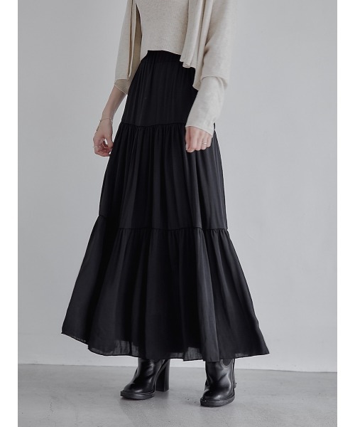 美品✨定価12万　ADEAMアディアム レースティアードスカート ロング 1-174615.jpg