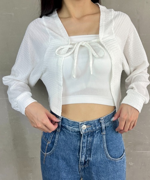 Loco Ocean（ロコオーシャン） キャミソール カップ付き テレコリブ