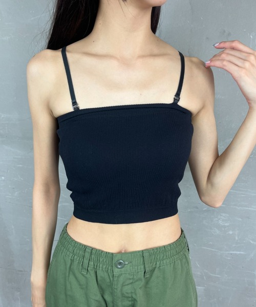 Hood チューブトップ カップ付きキャミ モリハルナさん 楽天市場
