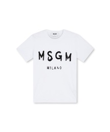 【美品】　MSGM ブラッシュロゴTシャツ　ブラック　黒　S ユニセックス MSGM】 【【Basic Color】MSGM ブラッシュロゴTシャツ】｜aoi
