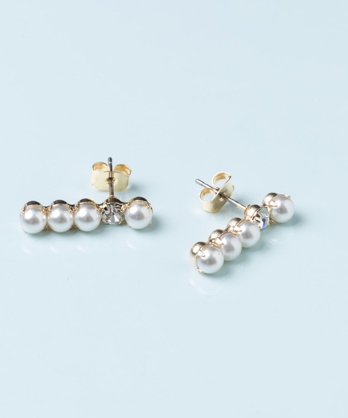 ピアス パールビジューピアス レディース : ZOZOTOWN Yahoo!店