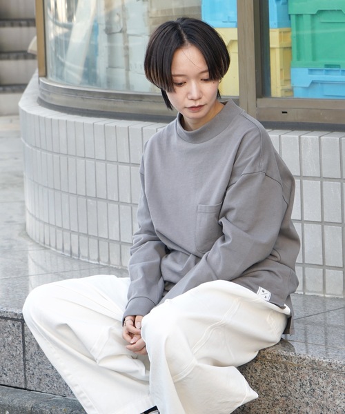 Roo（ルー） tシャツ 「Roo / ルー」オリジナルモックネック ロゴロンT