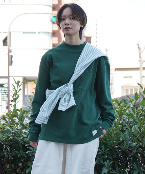 Roo（ルー） tシャツ 「Roo / ルー」オリジナルモックネック ロゴロンT