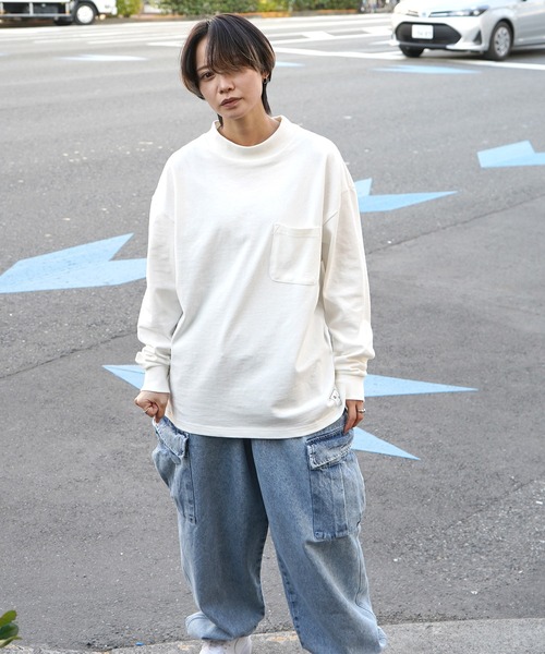 Roo（ルー） tシャツ 「Roo / ルー」オリジナルモックネック ロゴロンT