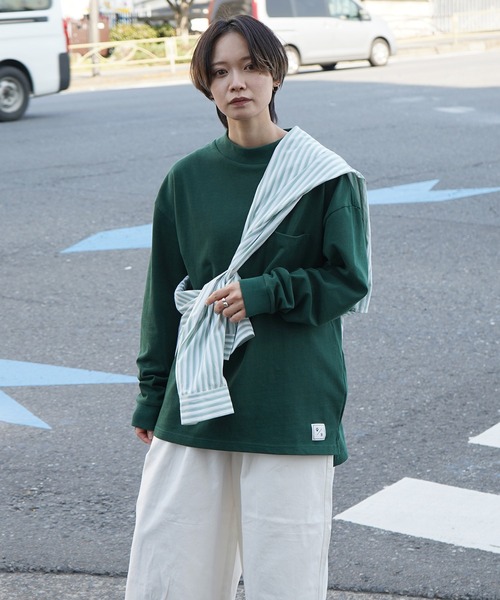 Roo（ルー） tシャツ 「Roo / ルー」オリジナルモックネック ロゴロンT