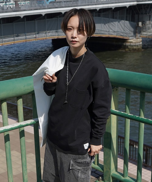 Roo（ルー） tシャツ 「Roo / ルー」オリジナルモックネック ロゴロンT