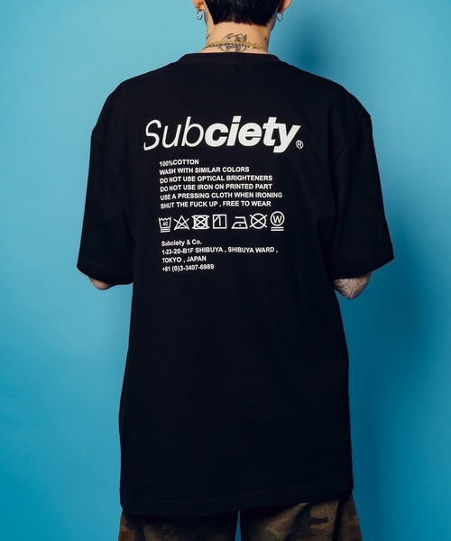 Subciety（サブサエティ） tシャツ LABEL TEE メンズ レディース