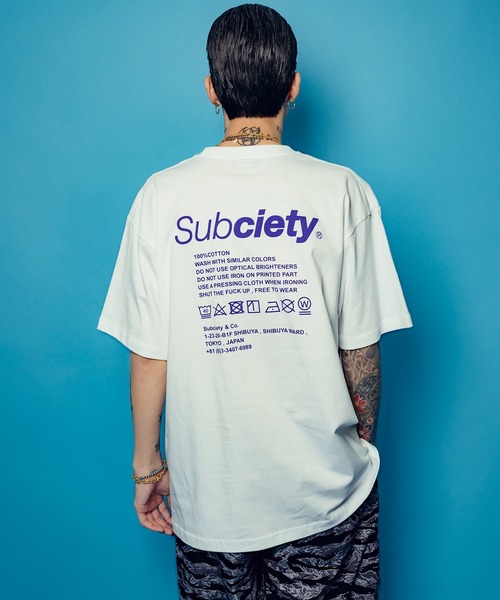 Subciety（サブサエティ） tシャツ LABEL TEE メンズ レディース