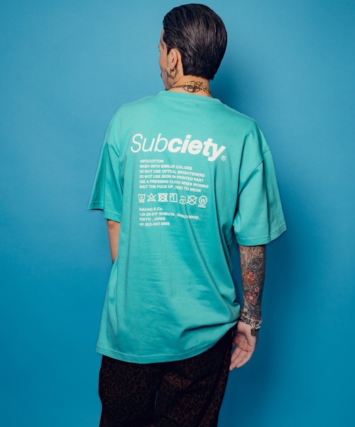Subciety（サブサエティ） tシャツ LABEL TEE メンズ レディース