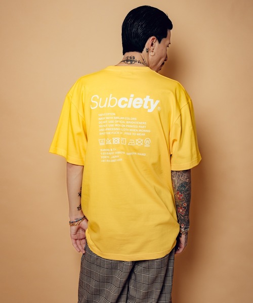 Subciety（サブサエティ） tシャツ LABEL TEE メンズ レディース