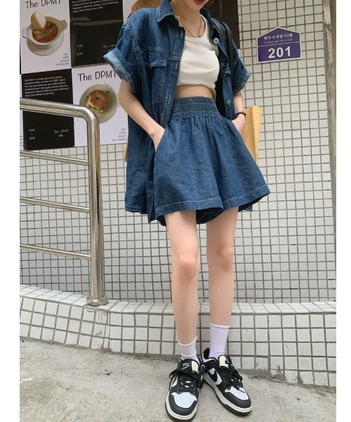 SHEENA セットアップ 「デニムセットアップ」デニム半袖
