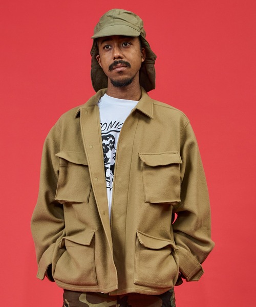 f*o様 C.E SLOTTED BUTTON BDU ミリタリージャケット BURLAP OUTFITTER（バーラップアウトフィッター） ミリタリー
