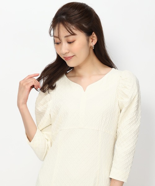 MISCH MASCH（ミッシュマッシュ） ワンピース ダイヤ柄フクレ