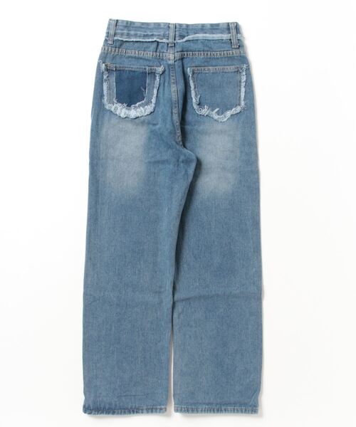 FREE PEOPLE デニム パンツ ボトム ワイド ジーンズ FREE STYLISTS ジーンズ デニム デニムパンツ フリンジデニム
