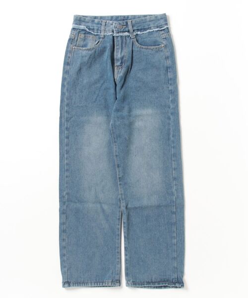 FREE PEOPLE デニム パンツ ボトム ワイド ジーンズ FREE STYLISTS ジーンズ デニム デニムパンツ フリンジデニム