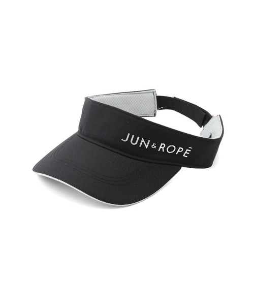 JUN&ROPE'（ジュンアンドロペ） サンバイザー 立体シルバーロゴツイル