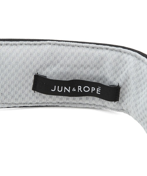 JUN&ROPE' サンバイザー 立体シルバーロゴツイルバイザー