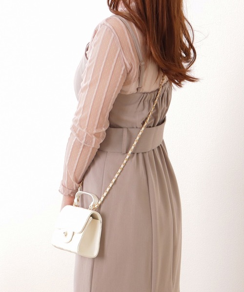 Lace Ladies ショルダーバッグ バッグ フラワーモチーフ付き
