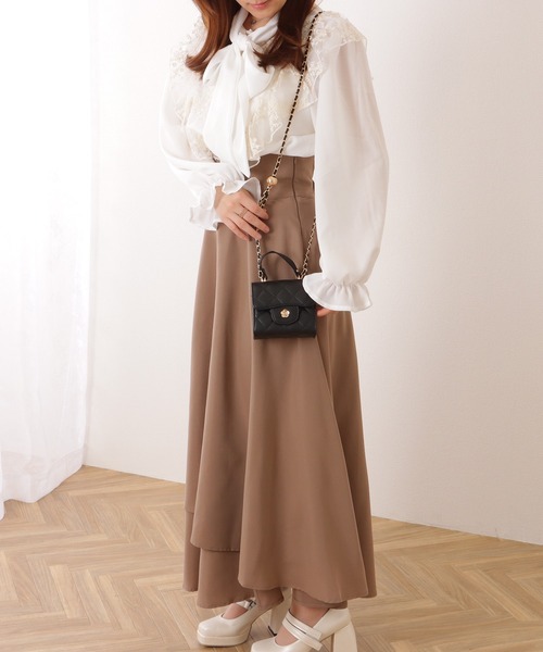 Lace Ladies ショルダーバッグ バッグ フラワーモチーフ付き
