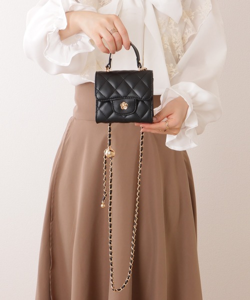 Lace Ladies ショルダーバッグ バッグ フラワーモチーフ付き