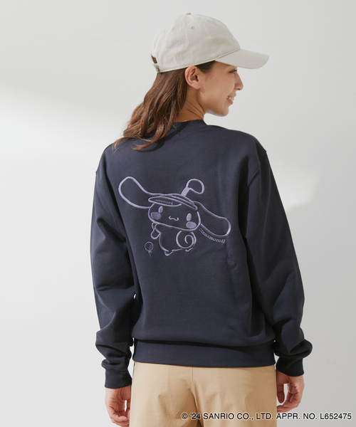 ジュン＆ロぺ（JUN&ROPE’）/【シナモロールコレクション】バック刺繍トレーナー JUN&ROPE'（ジュンアンドロペ） トレーナー スウェット 「シナモロール