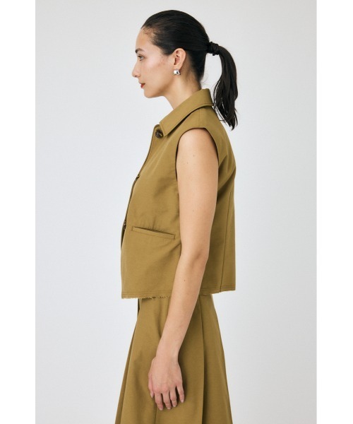 MOUSSY TAILORED SLEEVELESS ジャケット　ベスト　ジレ AZUL BY MOUSSY ベスト ジレ イージーケアリネンライクジレ
