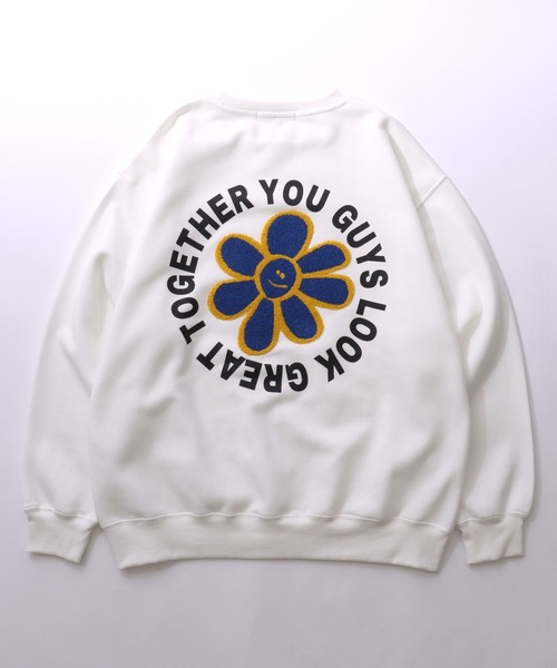 トレーナー スウェット 3D Floral Sweatshirt / フローラルスウェットシャツ レディース メンズ JNBY トレーナー スウェット 3D Floral Sweatshirt / フローラル