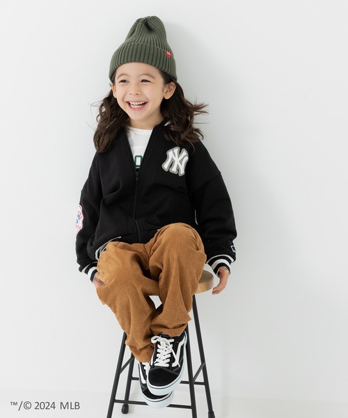 MLB ブルゾン アウター 裏毛ロゴジャケット キッズ 子供服
