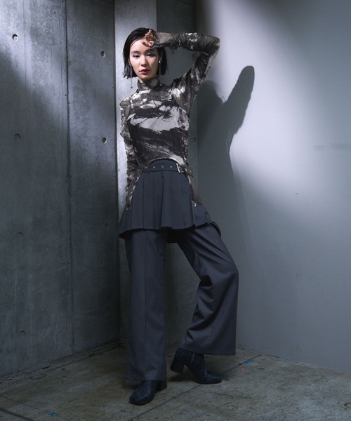 HARE パンツ 「EDGY MODE」TR2Pレイヤードパンツ レディース 
