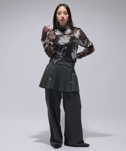 HARE パンツ 「EDGY MODE」TR2Pレイヤードパンツ レディース 