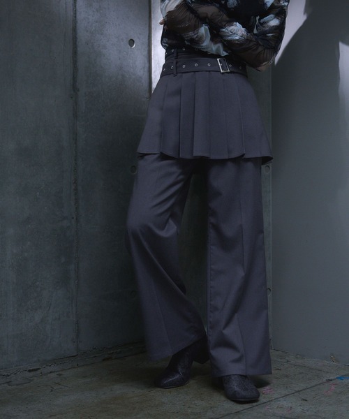 HARE パンツ 「EDGY MODE」TR2Pレイヤードパンツ レディース 