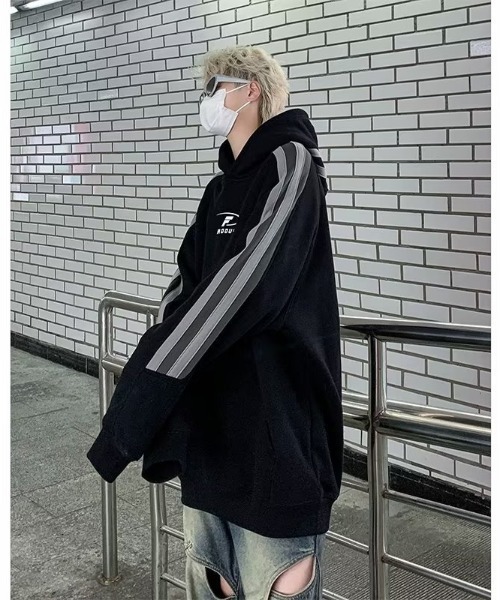 DEVICE（デバイス） トレーナー スウェット ワンポイント サイドライン