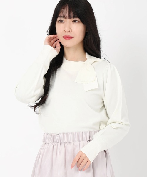 t a r o s u（タロス）の「square neck ribbon knit/スクエアネック 
