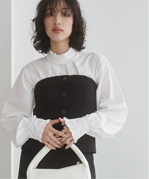 ANGIE 卒園式 卒業式 「セットアップ対応」ベアトップビスチェ