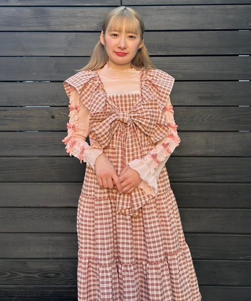 MISS YOU CHECK ONE-PIECE キャンディーストリッパー Candy Stripper ワンピース MISS YOU CHECK : ZOZOTOWN Yahoo!店