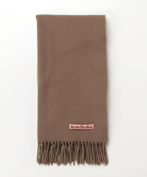 Acne Studios ブラウン マフラー フリンジ付き Acne Studios 「Acne Studios」 フリンジマフラー - ブラウン