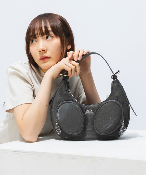 YIE YIE（イエイエ） ハンドバッグ ジップポケット ハンドバッグ LUNA 