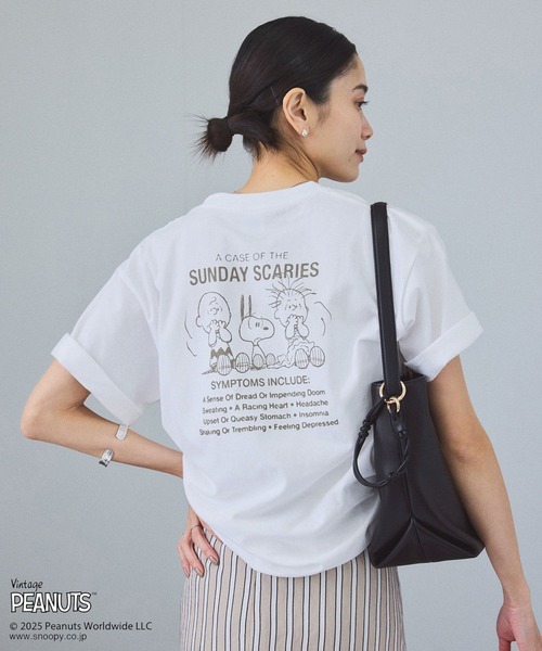 tシャツ 「WEB限定」PEANUTS×SALON anniversary Tシャツ レディース PEANUTS tシャツ 「WEB限定」PEANUTS×SALON anniversary Tシャツ