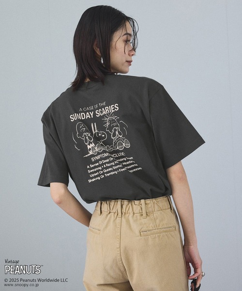 tシャツ 「WEB限定」PEANUTS×SALON anniversary Tシャツ レディース PEANUTS tシャツ 「WEB限定」PEANUTS×SALON anniversary Tシャツ