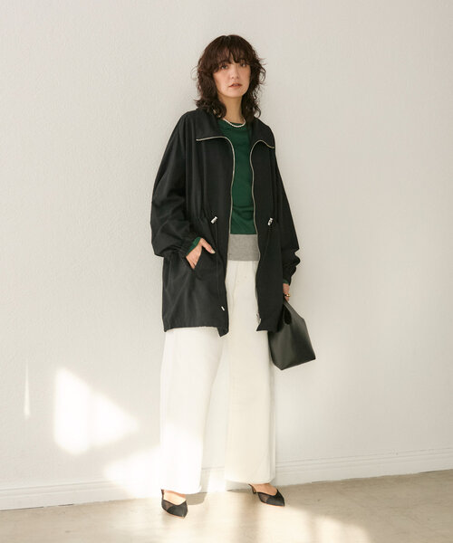 定番コートが今季も入荷！】袖RIBガウンコート | RIVE DROITE