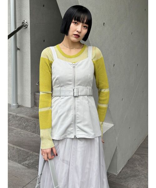 MURUA ジャンパースカート チュールジャンパースカート
