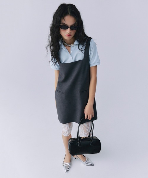 【新品タグ付き】eimy istoire ロゴカットポロトップス セール】ロゴカットポロトップス（ポロシャツ）｜eimy istoire