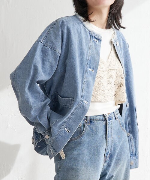 VENCE EXCHANGE デニムジャケット gジャン デニムカバーオール