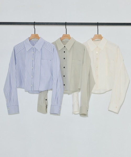 PUBLIC TOKYO バックケープクロップドシャツ バックケープクロップドシャツ（シャツ/ブラウス）｜PUBLIC